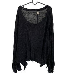 We the Free Sheer Knit Long Sleeve Top